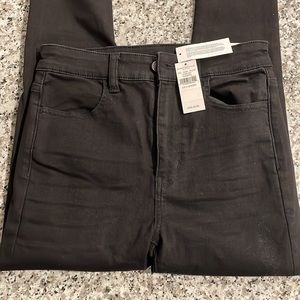 American Eagle Black Highest Rise Jeggings